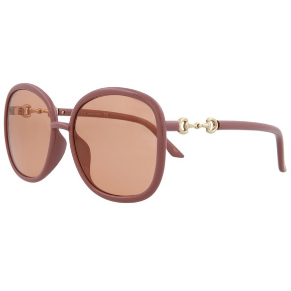 Gucci Pink and Orange logo accented oversized sunglasses - Picture 2 of 5